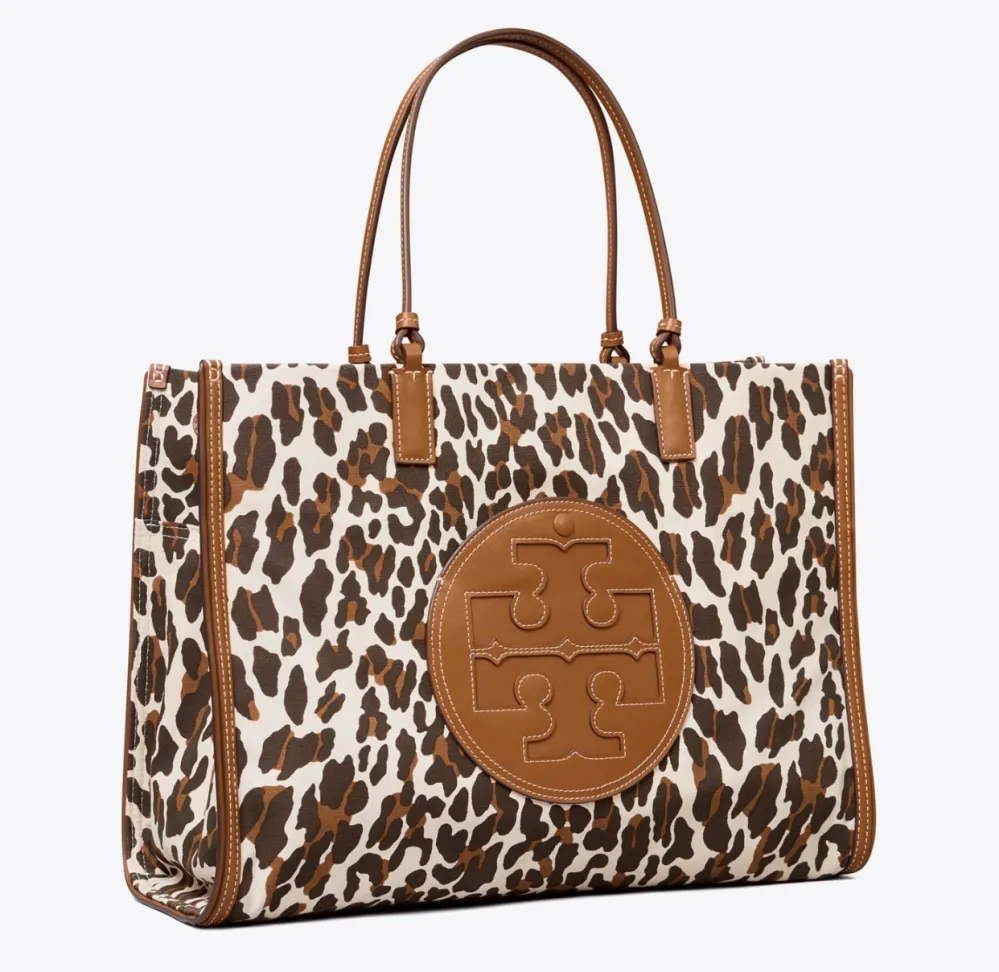 Ella Leopard Canvas Tote Bag