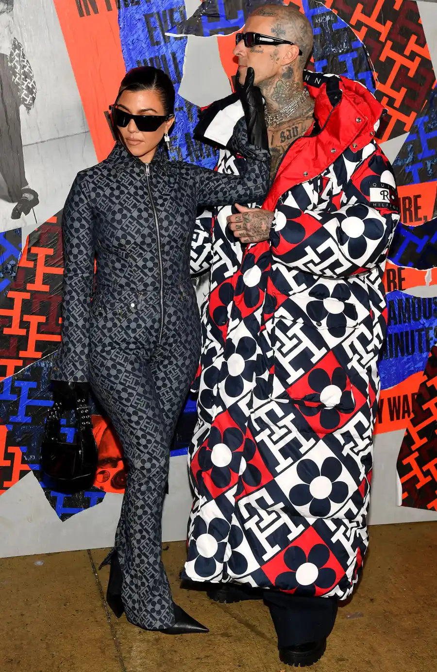 Family Affair! Kourtney and Trav Dazzle at Tommy Hilfiger Show