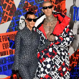 Family Affair! Kourtney and Trav Dazzle at Tommy Hilfiger Show