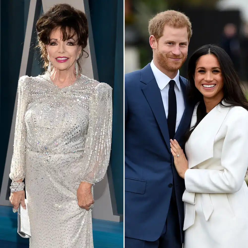 Joan Collins Throws Shade at Meghan Markle and Prince Harry Amid Their Visit to the UK