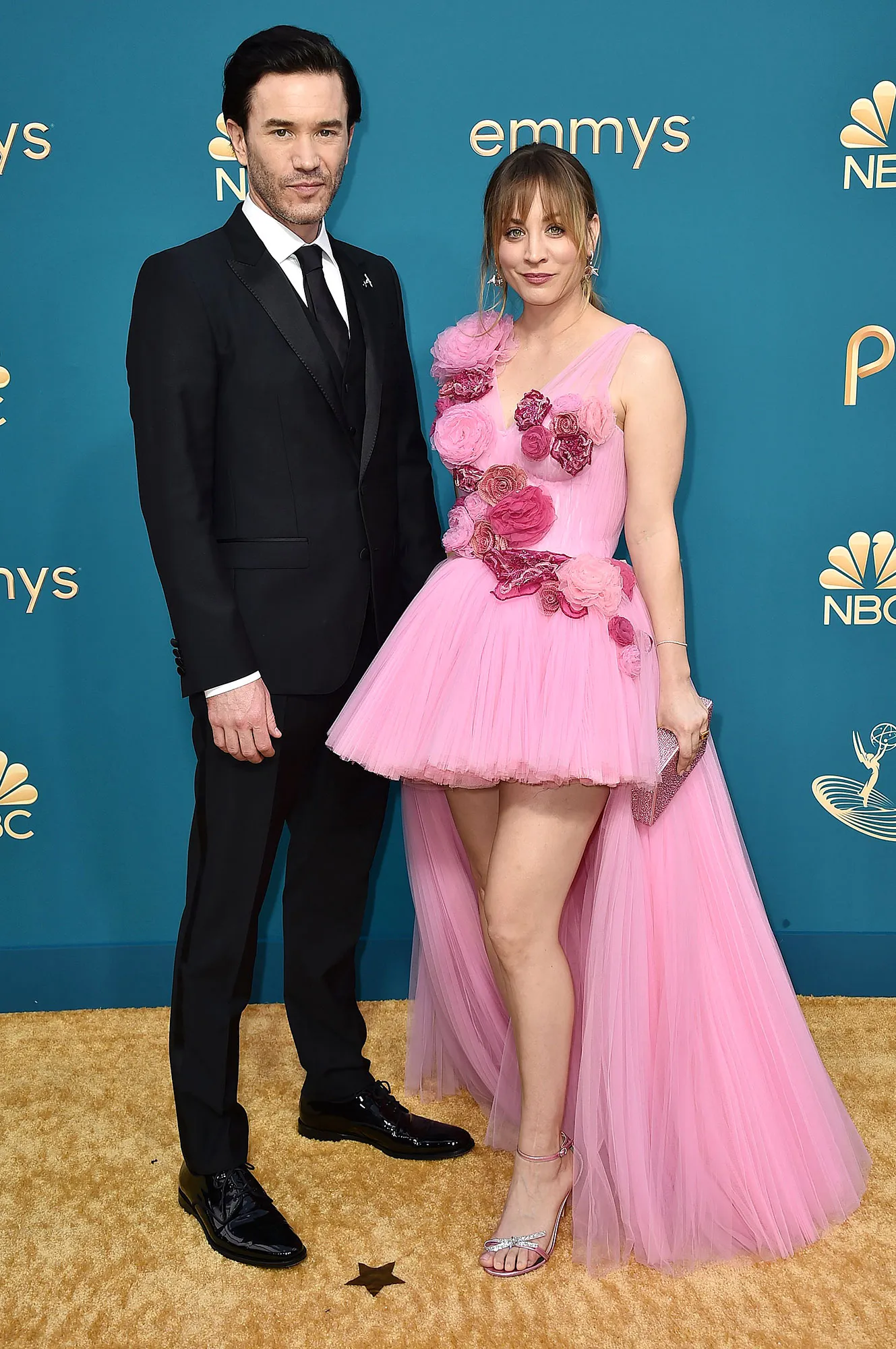 Kaley Cuoco and Tom Pelphrey Stars Who Made Red Carpet Debut at 2022 Emmys