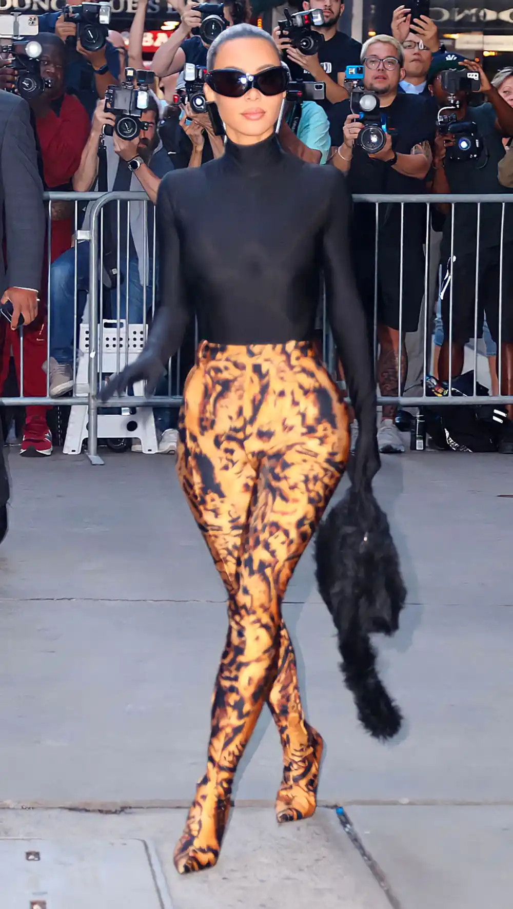 Kim Kardashian Tiger Pantaboots GMA Good Morning America
