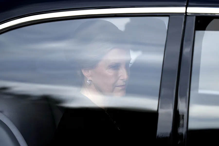 Meghan Markle Rides With Countess Sophie During Procession for Queen Elizabeth II