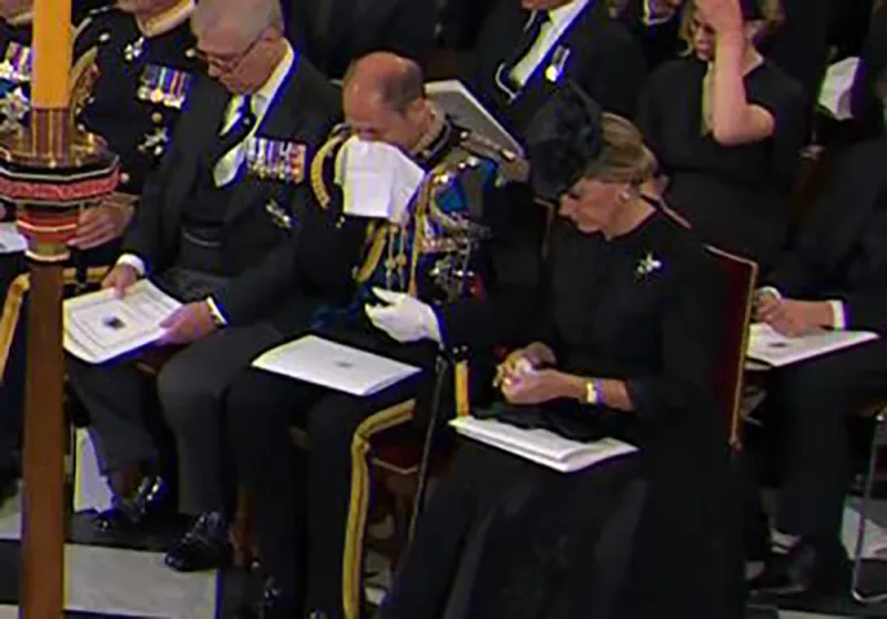 Prince Edward Mourns Queen Elizabeth II as Wife Sophie Joins Meghan Markle at State Funeral