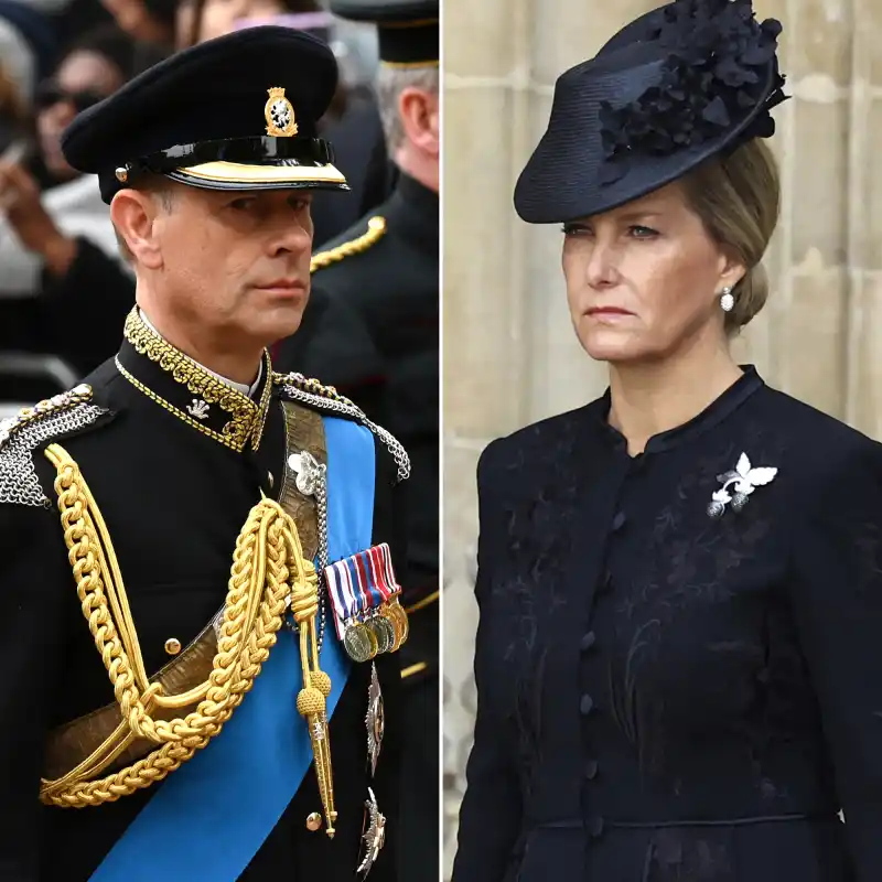 Prince Edward Mourns Queen Elizabeth II as Wife Sophie Joins Meghan Markle at State Funeral
