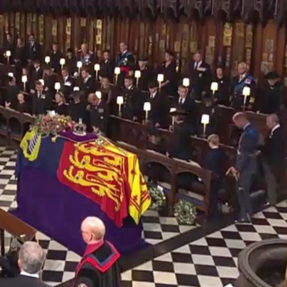 Prince Harry Sits Between Meghan Markle and Princess Charlotte at St George's Chapel Service