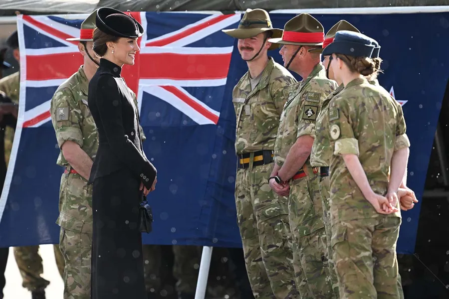 Prince William and Princess Kate Meet With Troops Deployed to Attend Queen Elizabeth II’s Funeral: