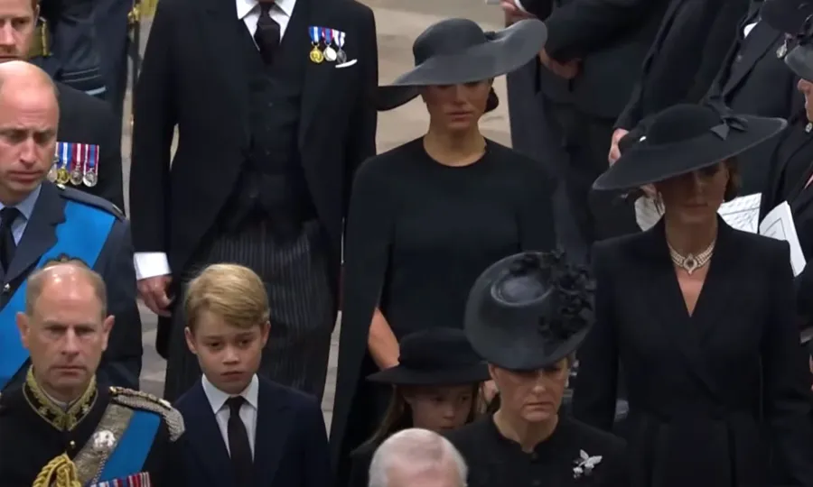 Prince William, Princess Kate Walk With Their Kids at Queen Elizabeth's Funeral