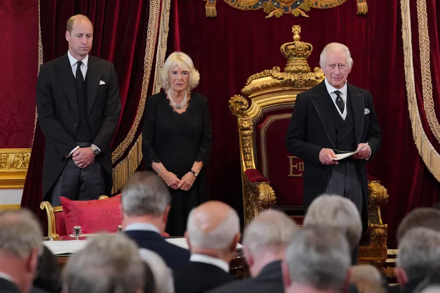 Prince William, Queen Consort Camilla in Attendance as King Charles III Officially Declared Monarch