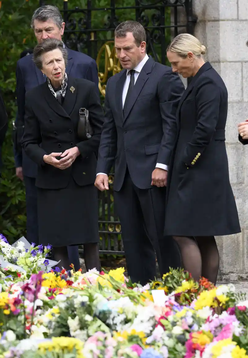 Princess Anne’s Children Peter Phillips, Zara Tindall and Husband Mike Tindall Mourn Queen Elizabeth II at State Funeral