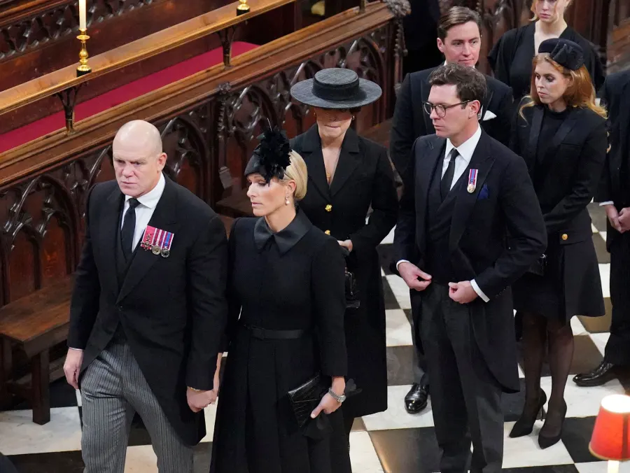 Princess Anne’s Children Peter Phillips and Zara Tindall Pay Their Respects to Grandmother Queen Elizabeth II at State Funeral