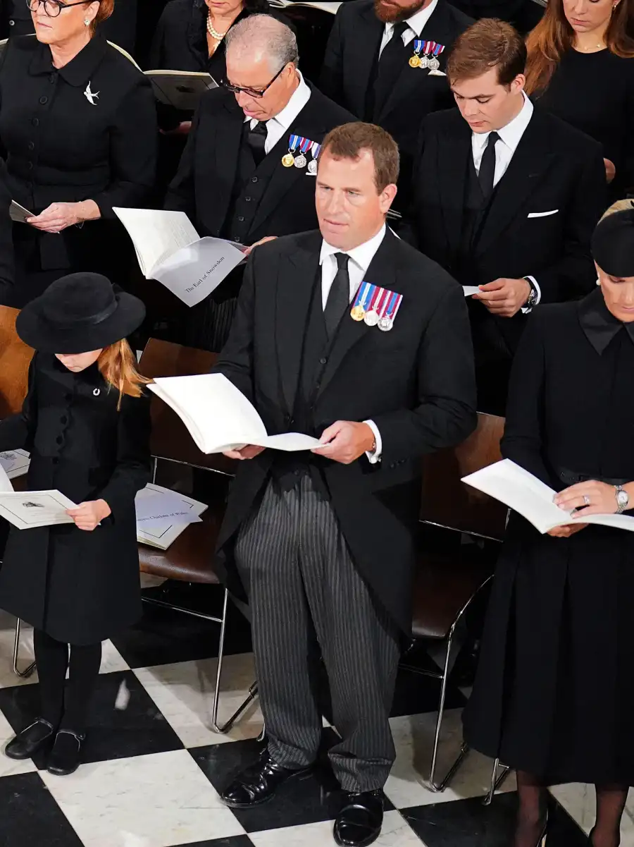 Princess Anne’s Children Peter Phillips and Zara Tindall Pay Their Respects to Grandmother Queen Elizabeth II at State Funeral