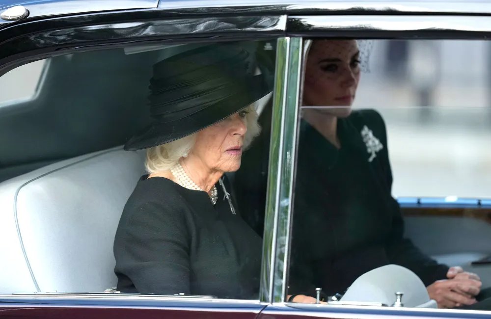 Princess Kate and Camilla Follow Queen's Procession in the Same Car