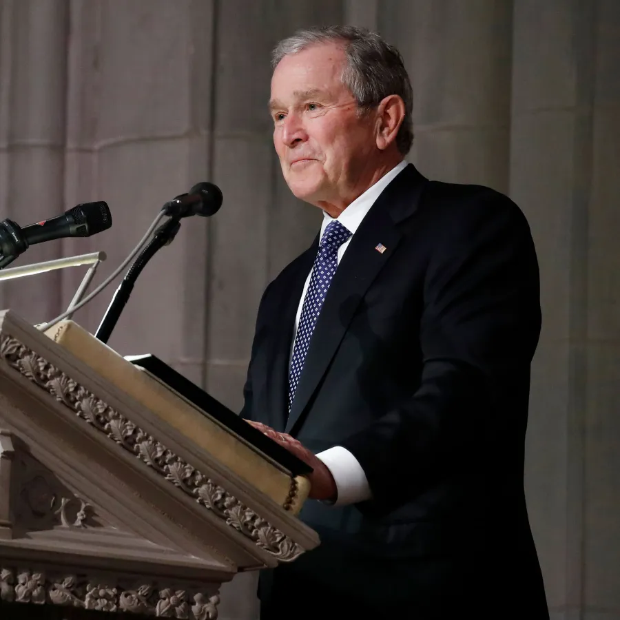 Queen Elizabeth II Death Celebs React George W Bush