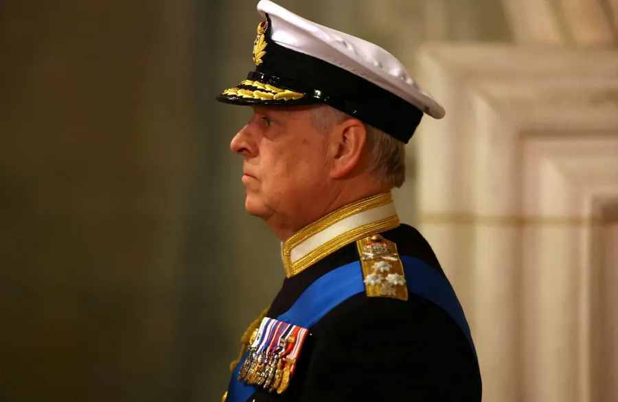 Charles, Anne, Andrew and Edward Honor Queen Elizabeth at Westminster Vigil