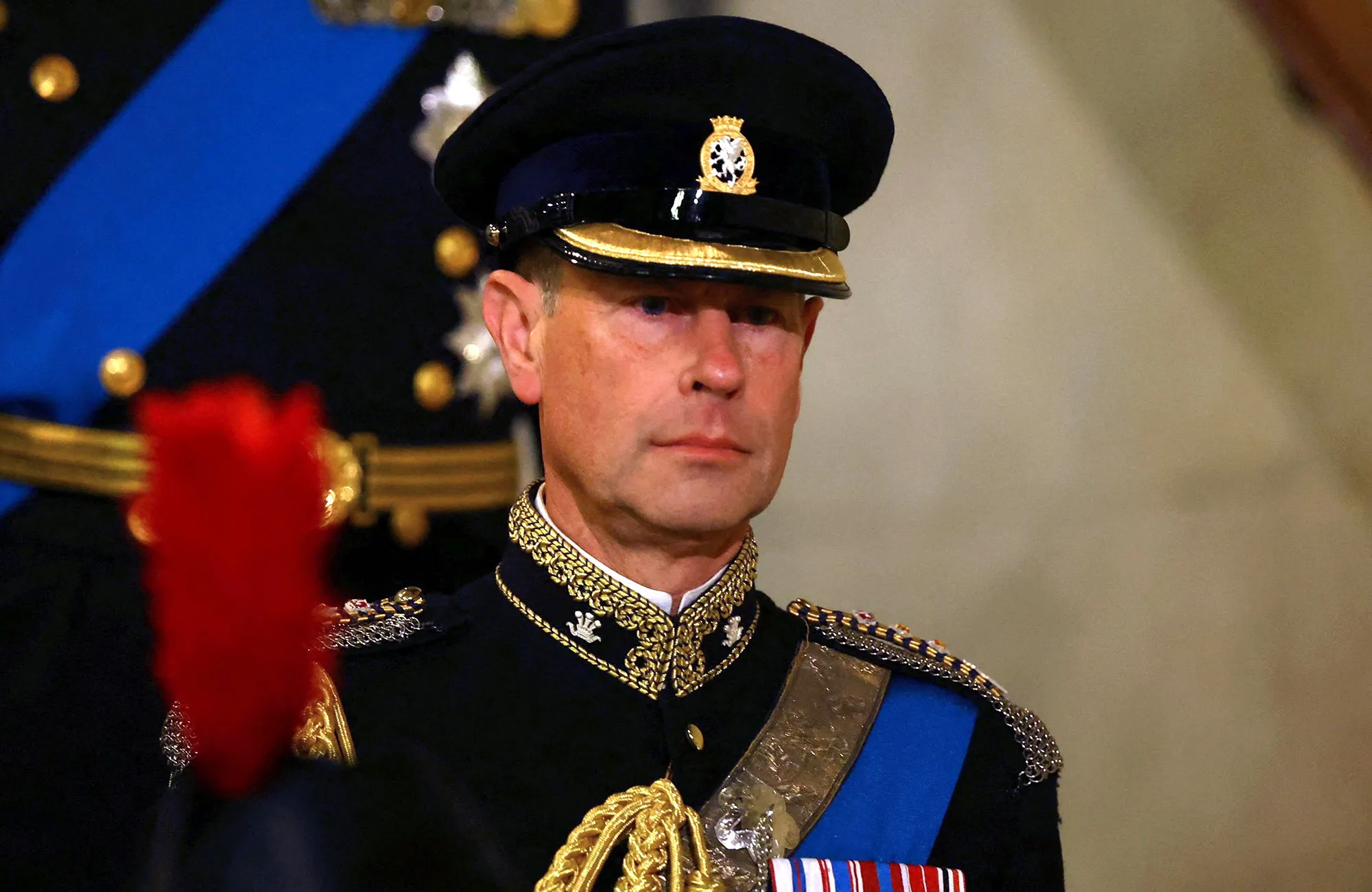 Charles, Anne, Andrew and Edward Honor Queen Elizabeth at Westminster Vigil