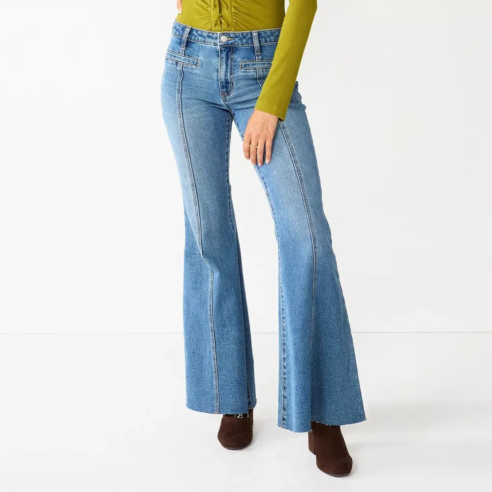 SO&reg; Low-Rise Extreme Flare Jeans