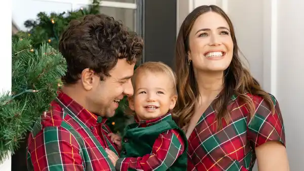 So Cute! Mandy Moore Stars in Holiday Ad With Husband Taylor, Son Gus: Pics