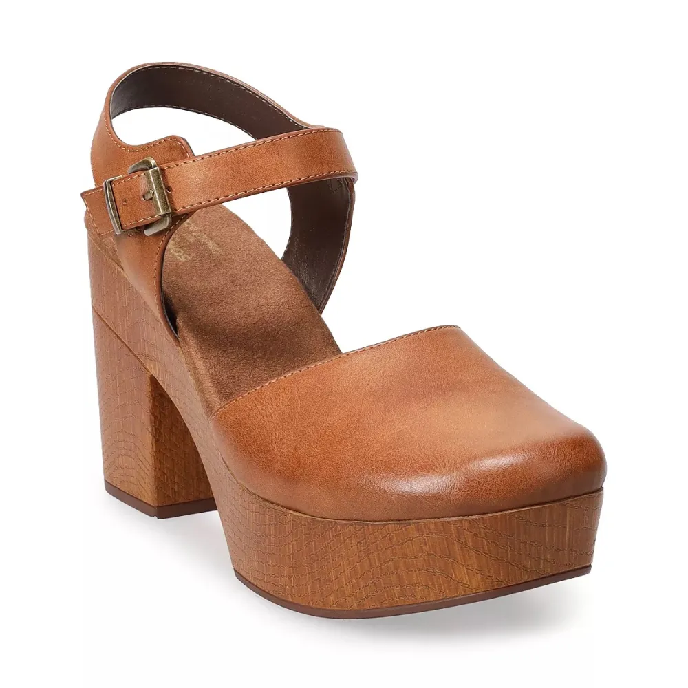 Sonoma Goods For Life&reg; Gimlet Faux Wood Women's Clogs