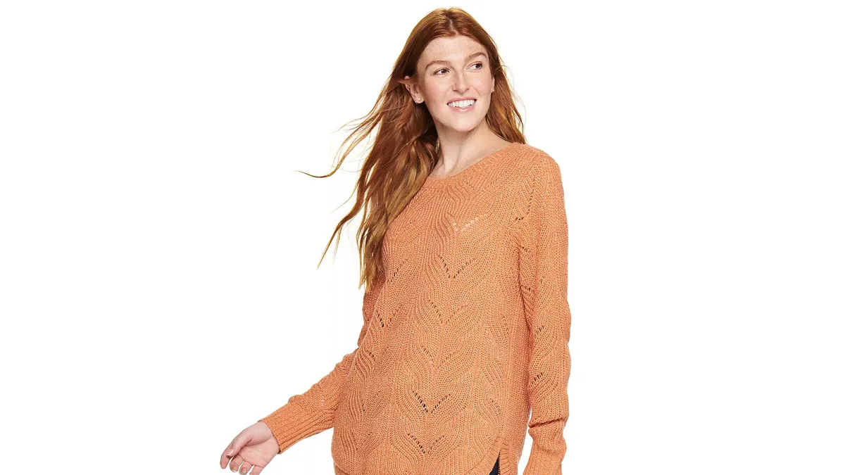 Sonoma Goods For Life® Cozy Wave-Stitch Crewneck Sweater