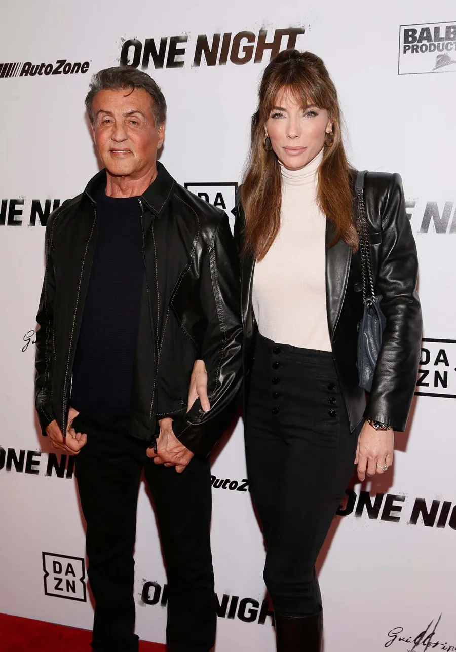 Sylvester Stallone and Wife Jennifer Flavin