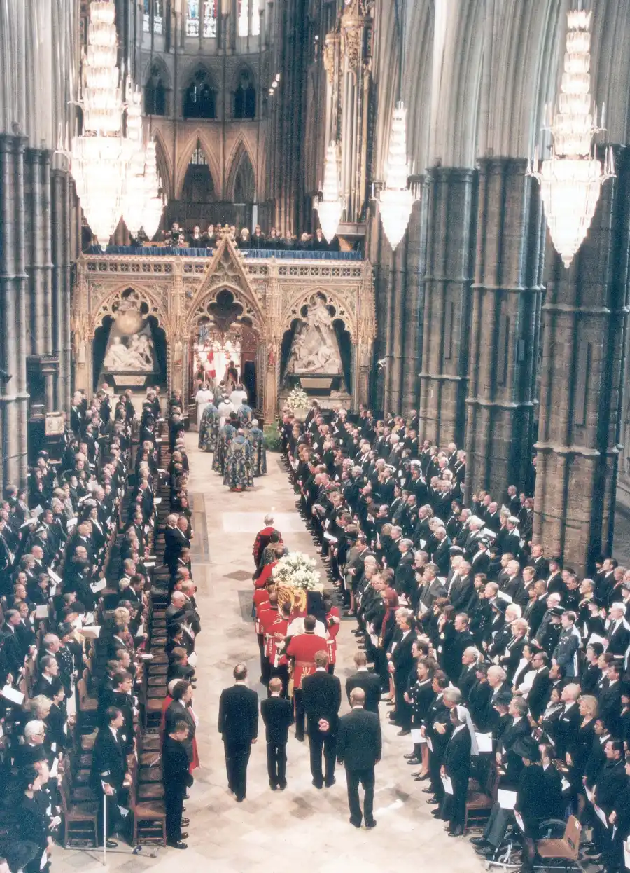 William and Harry Walk Behind Queen Coffin Almost 25 Years to the Day After Princess Diana's Funeral 5