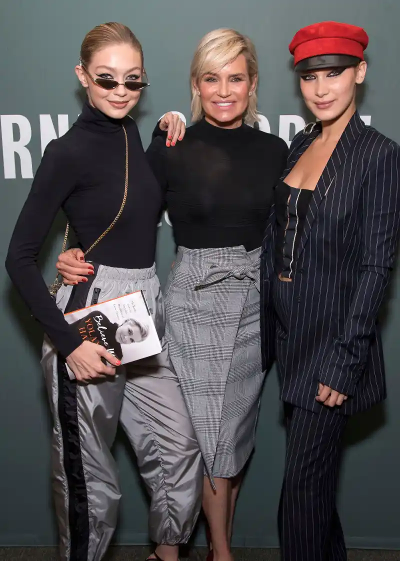 Yolanda, Bella and Gigi Hadid at Yolanda book signing NY