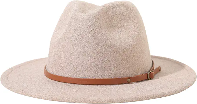beige hat
