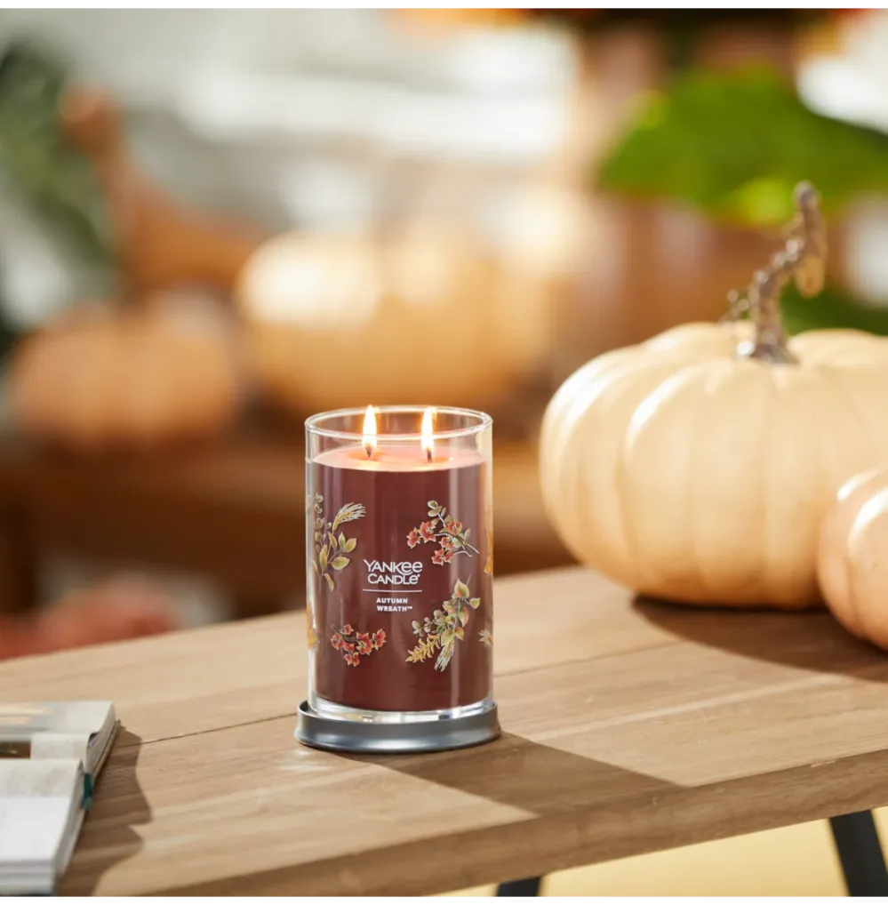 Autumn Wreath candle