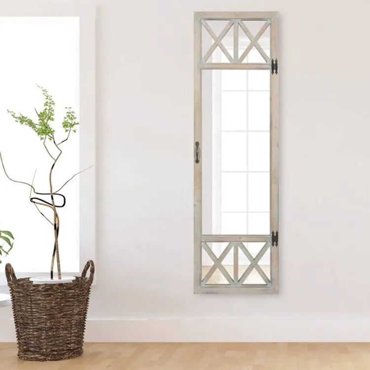 farmhouse door mirror