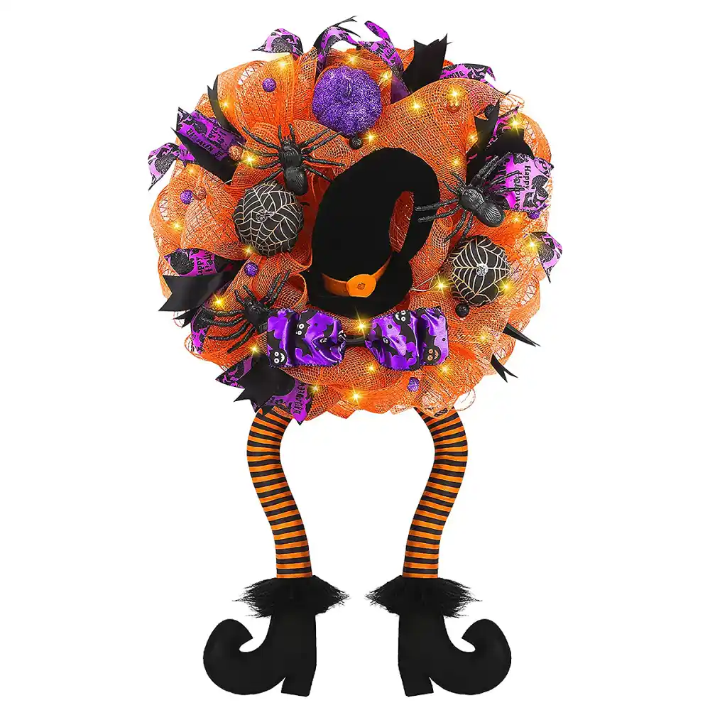 halloween-wreath-witch-amazon