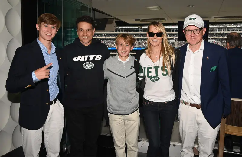 hot pics Ukranian refuges in Poland Johnson family (Brick Johnson, Jack Johnson, Suzanne Johnson, Woody Johnson) Jet’s game Cobra Kai star Ralph Macchio