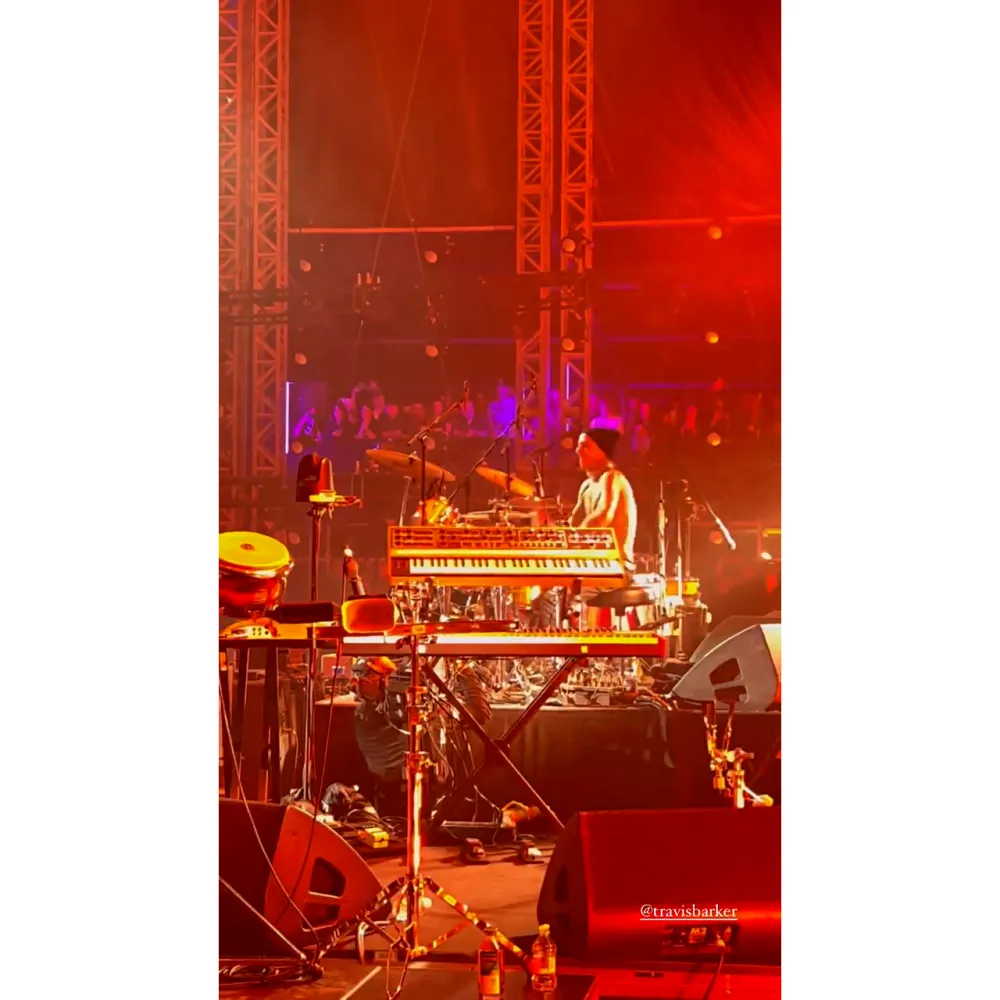 Kourtney Kardashian Supports Husband Travis Barker at Taylor Hawkins Tribute Concert: 'A Special Night'