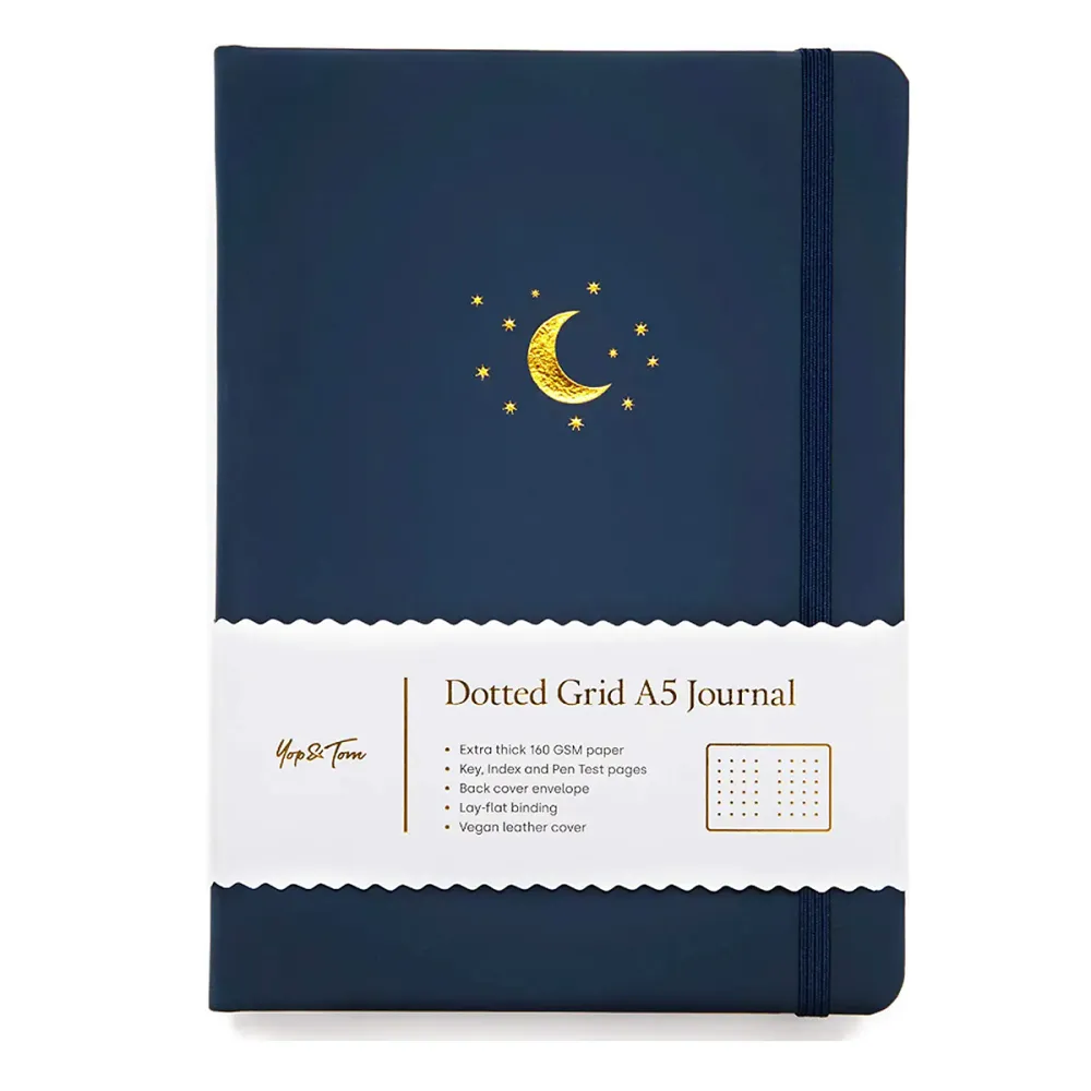 pisces-full-moon-dotted-journal