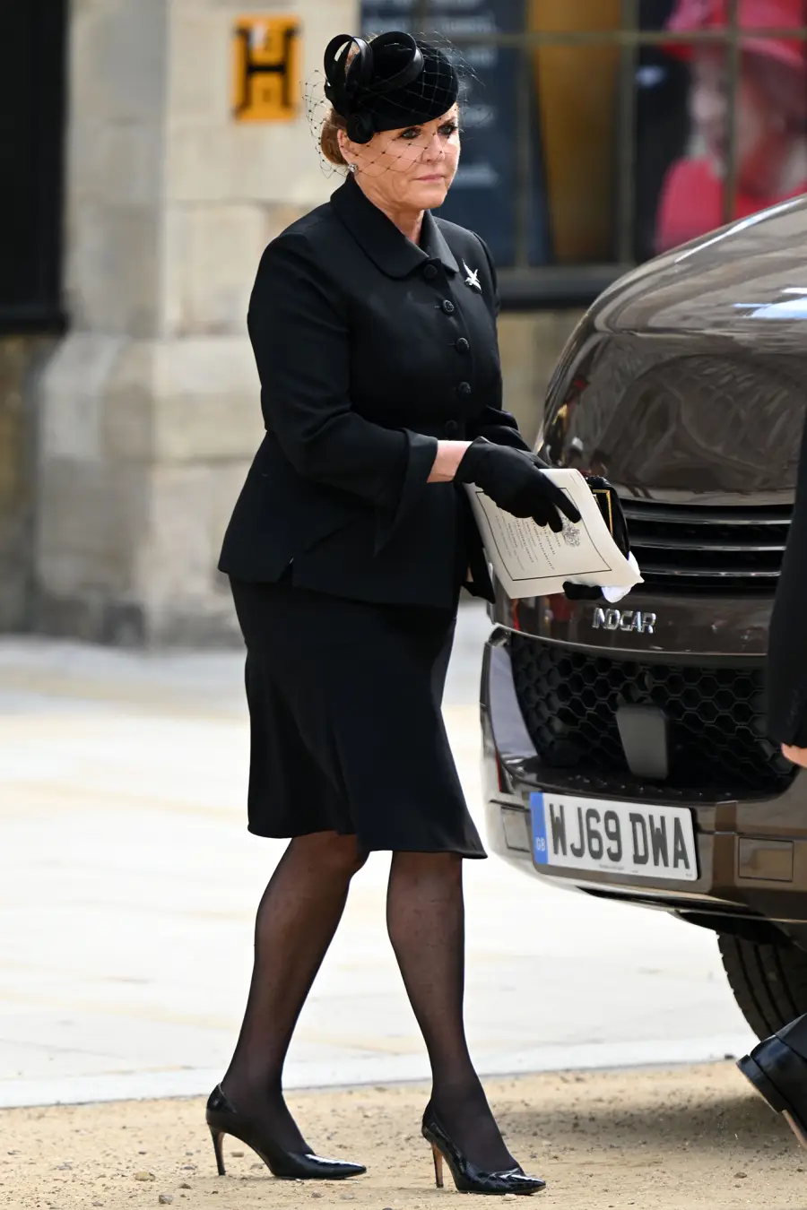 Sarah Ferguson Attends Queen Elizabeth II's Funeral as Her Ex-Husband Prince Andrew Appears in Morning Suit: Photos