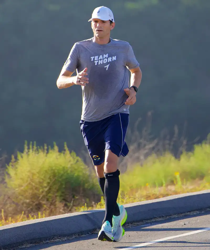 Ashton Kutcher They Go Jogging Just Like Us