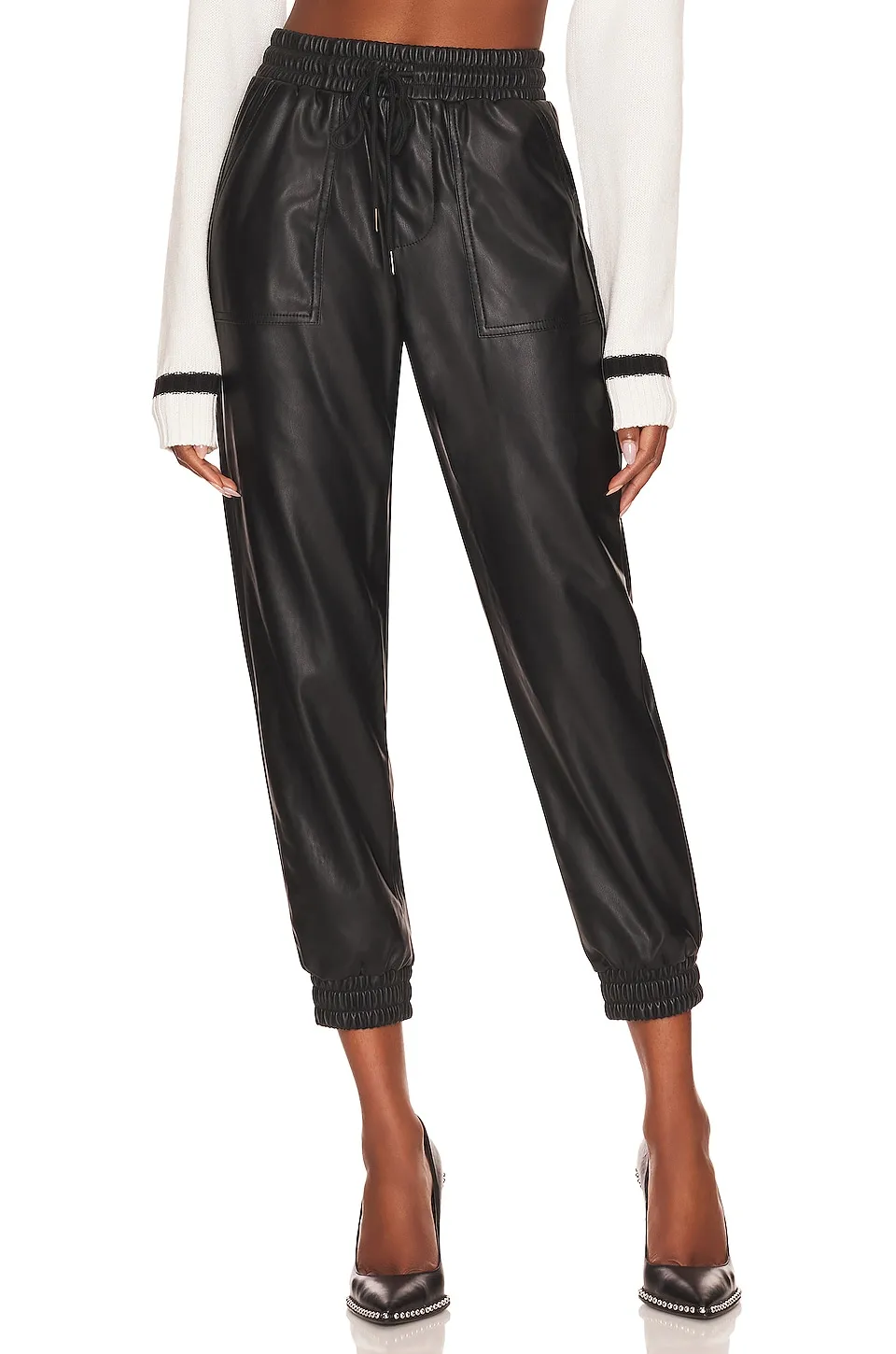 faux leather pants