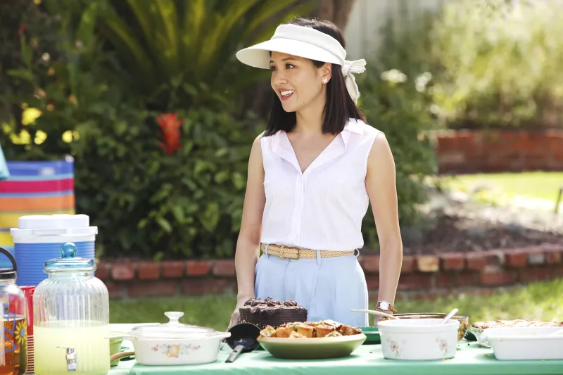 Constance Wu’s Book ‘Making a Scene’ Addresses Rape, Fresh Off the Boat Controversy, Being a Sexual Harasser and More 3 Fresh Off the Boat filming set picnic scene