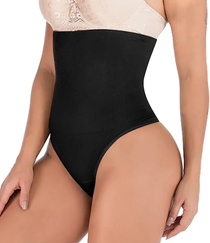 Hioffer 328 Women Waist Cincher Girdle Thong