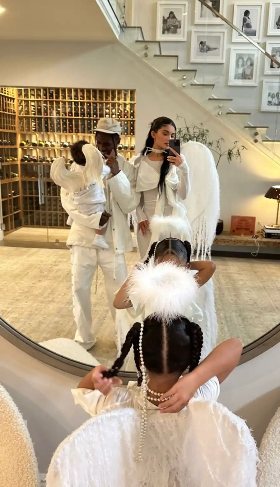 Kylie, Travis, Stormi and baby boy