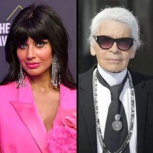 Jameela Jamil Karl Lagerfeld