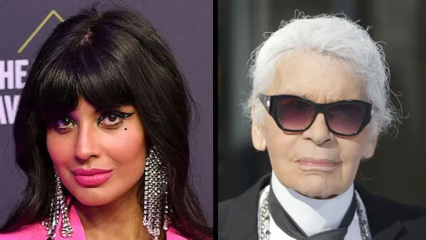 Jameela Jamil Karl Lagerfeld