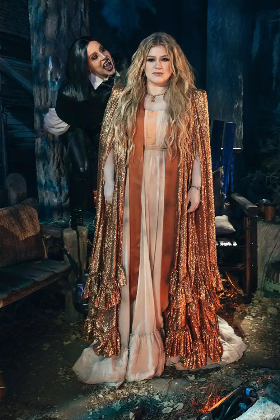 Jessi Collins and Kelly Clarkson Halloween 2022