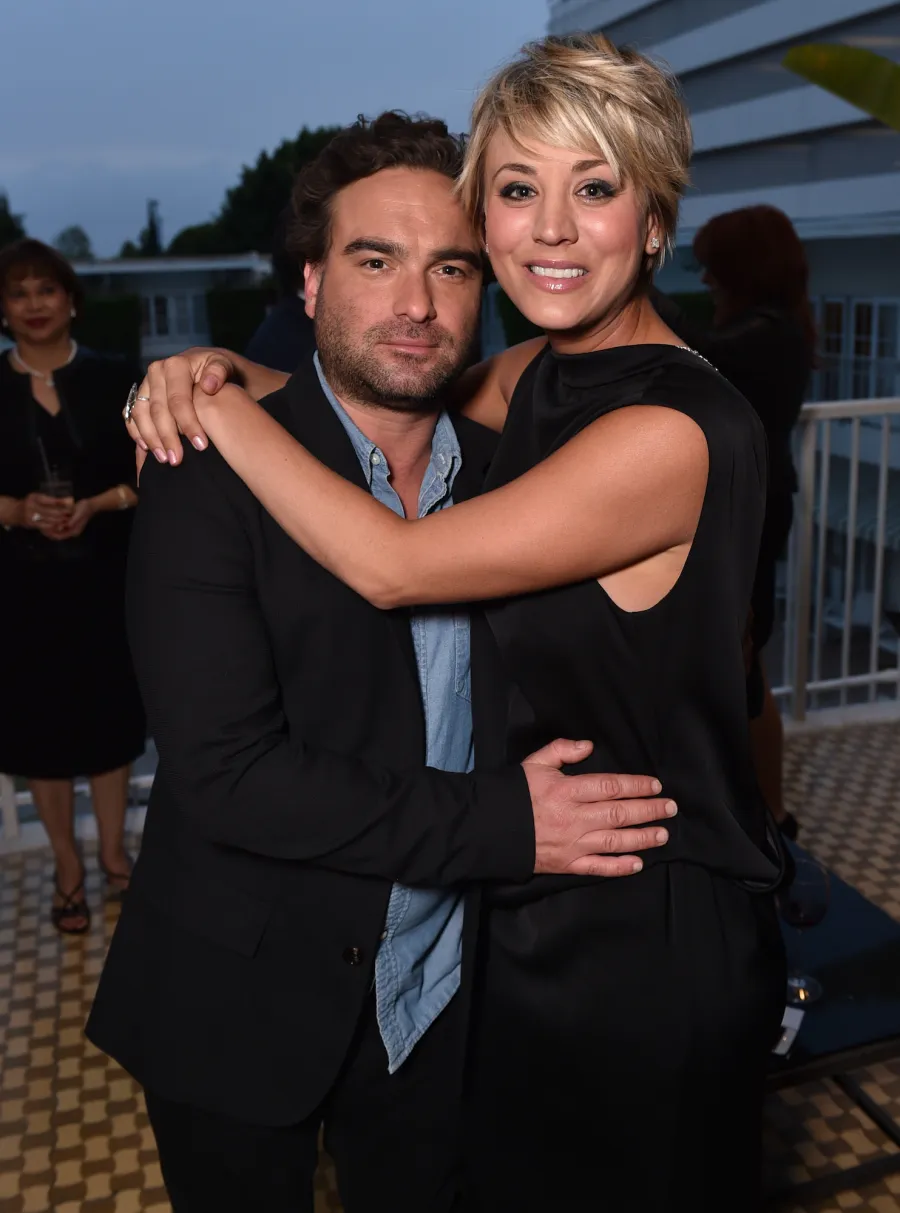 Kaley Cuoco and Johny Galecki