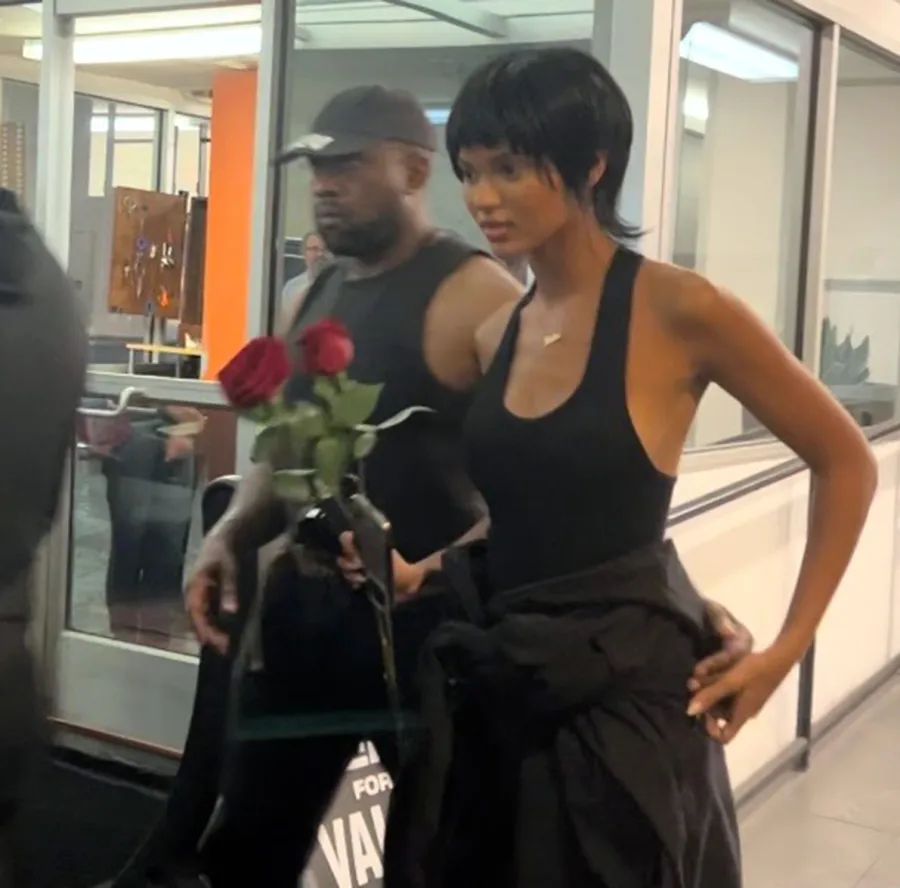 Kanye West Packs on the PDA With Model Juliana Nalu Amid Anti-Semitism Scandal