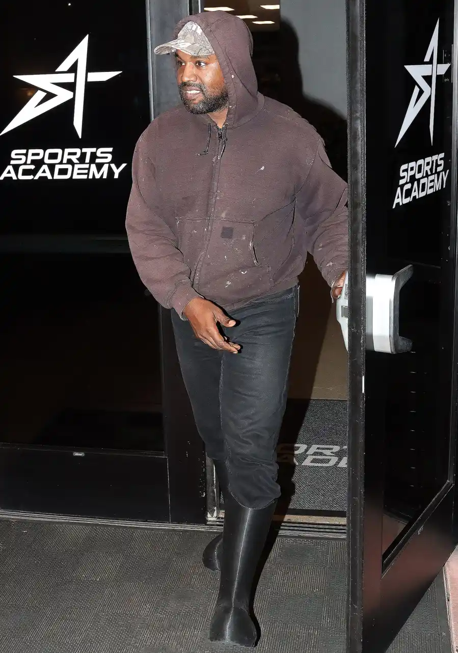 Kanye West and Kim Kardashian Sit Separately at North West Basketball Game