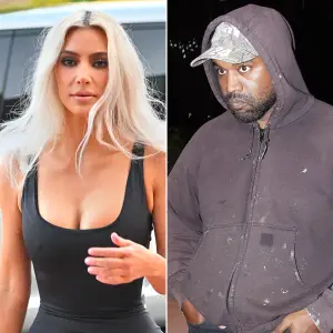 Kanye West and Kim Kardashian Sit Separately at North West Basketball Game