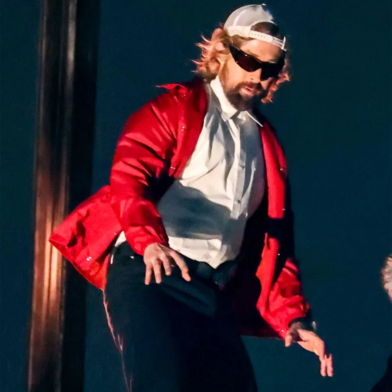 Ryan Gosling Looks Unrecognizable Dressed Up on First Day of Filming New '80s Film ‘The Fall Guy’: Photos