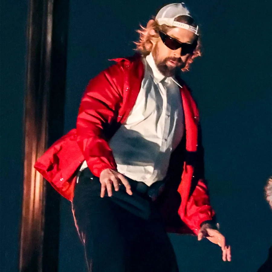 Ryan Gosling Looks Unrecognizable Dressed Up on First Day of Filming New '80s Film ‘The Fall Guy’: Photos