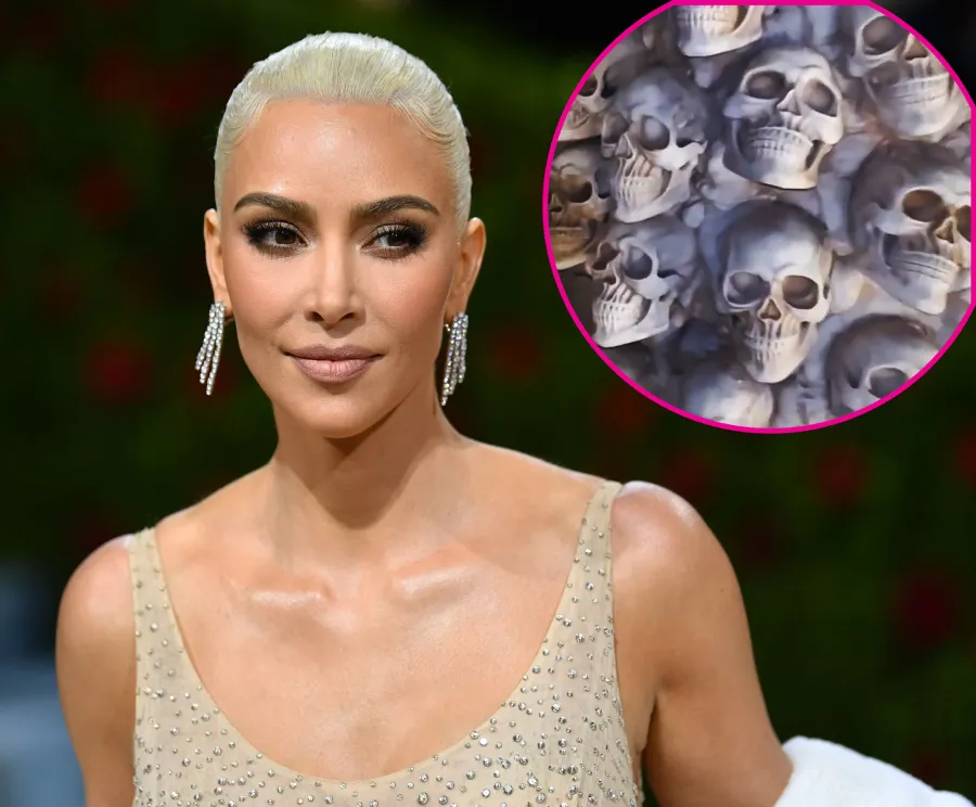 Kim Kardashian Shares Her Spooky Skeleton Halloween Decorations